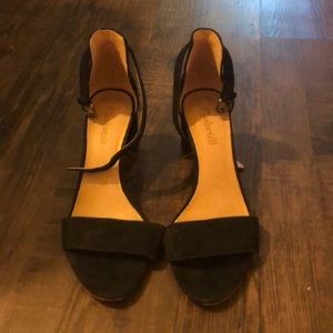 Madewell Lainey Sandal in black suede